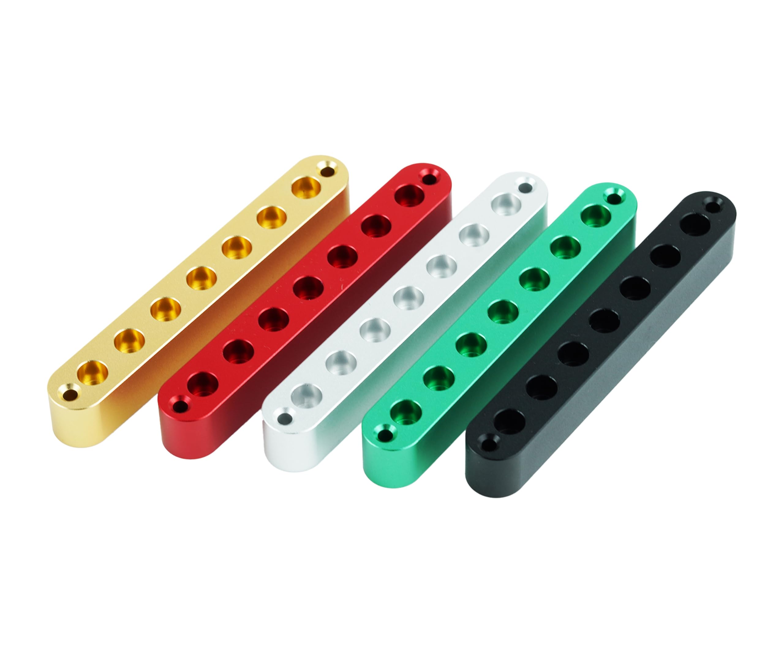 Guyker Aluminum CNC 7-String Ferrule Block for Through-Body Guitars Replacement Part (FB-07, Gold) - Image 4
