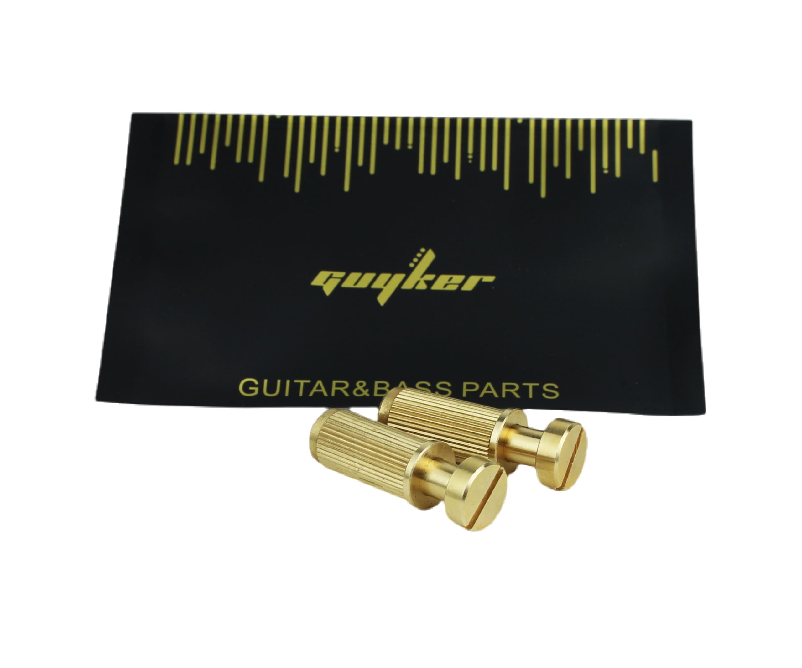 Guyker Brass Bolt Screw Stud and Anchor, Tremolo Bridge System Posts, Mounting Bolt Screw Inserts Replacement(LZ001, Gold) - Image 3