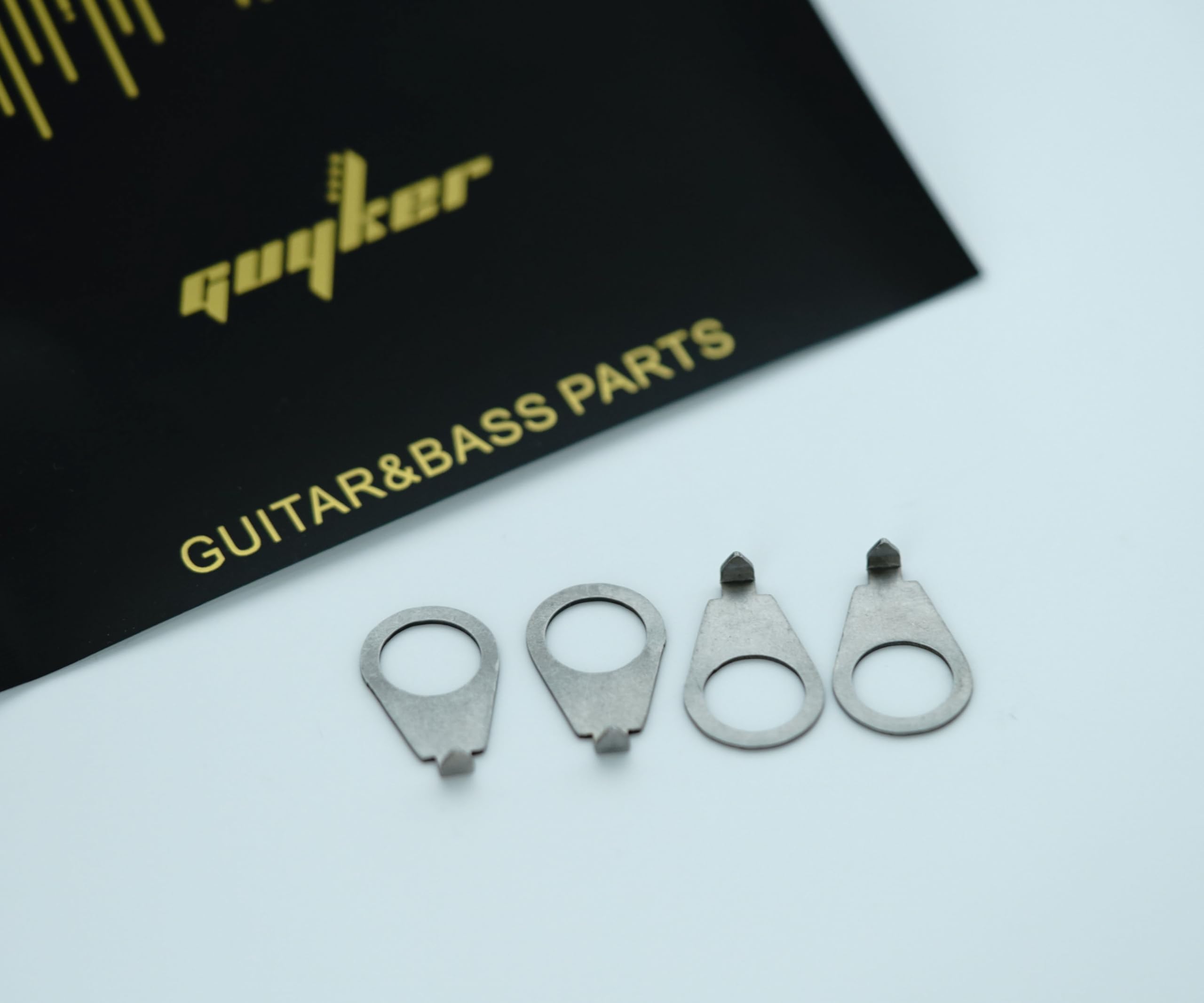 guyker Guitar Knobs Pointer Plates, Set of 4 Knob Position Indicator 8.5mm Diameter Washers Compatible with Les Paul LP or CTS Pots Electric Guitar Replacement Part - Image 3