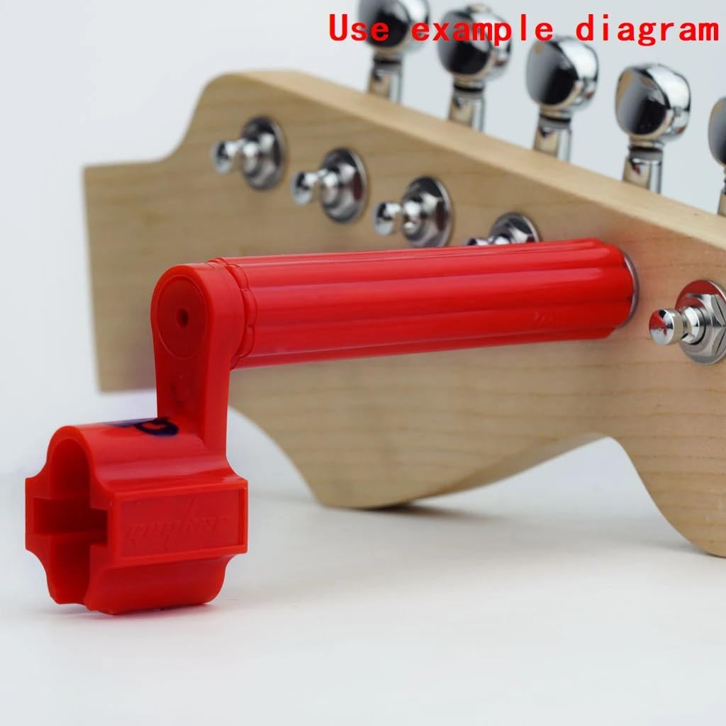 Guyker Guitar Roll Stringer Winder, 4-in-1 Acoustic Electric Guitar String Peg Puller Bridge Pin Remover Tool for Acoustic Electric Guitars Accessories Red - Image 5