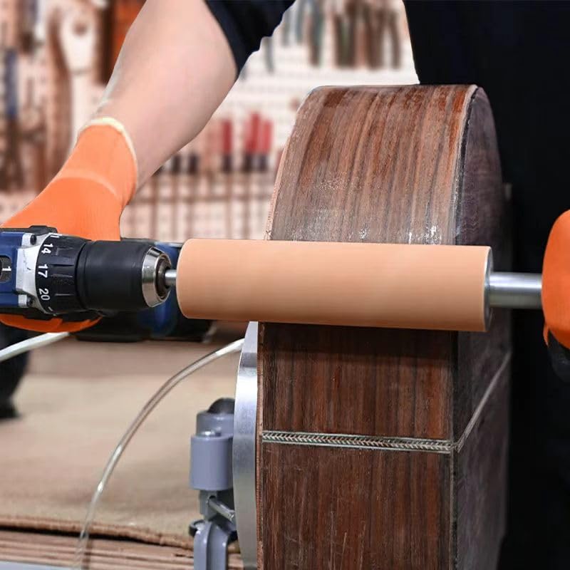 Guyker Handheld Rolling Pin Sander, Original Hand-Held Manual Aluminum Alloy Shaft Rod Sanding Machine for Shaping and Finishing Acoustic Guitar Repair Tool, SCDM - Image 6